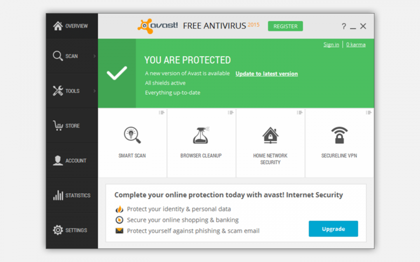 Avast Free vírusirtó